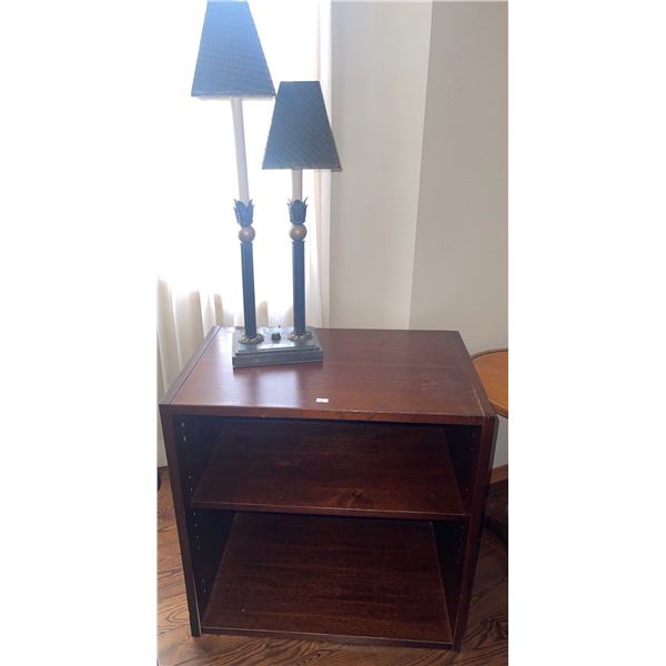 Unique Double Lamp w/ Bookcase 26x24