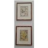 Image 1 : Pair of Floral Art Prints Artist E.L.Pratt 12x13.5