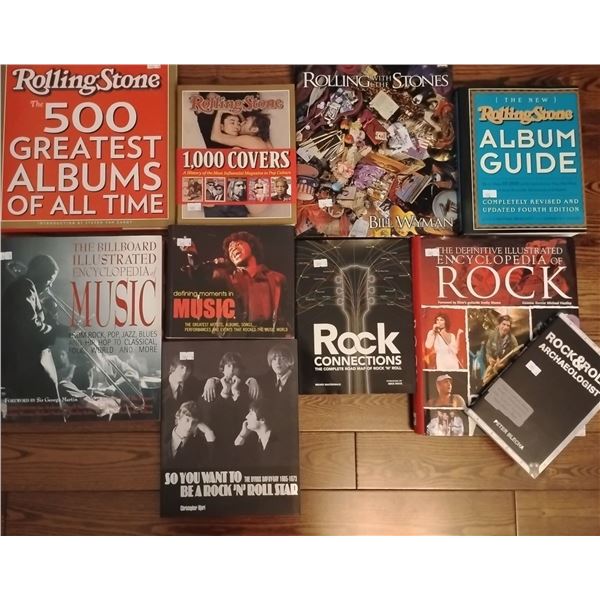 Rock & Roll Book Collection "The Rolling Stones" & More