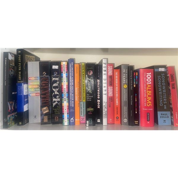Mixed Interest Book Collection Rock Pop Culture Country Punk & More