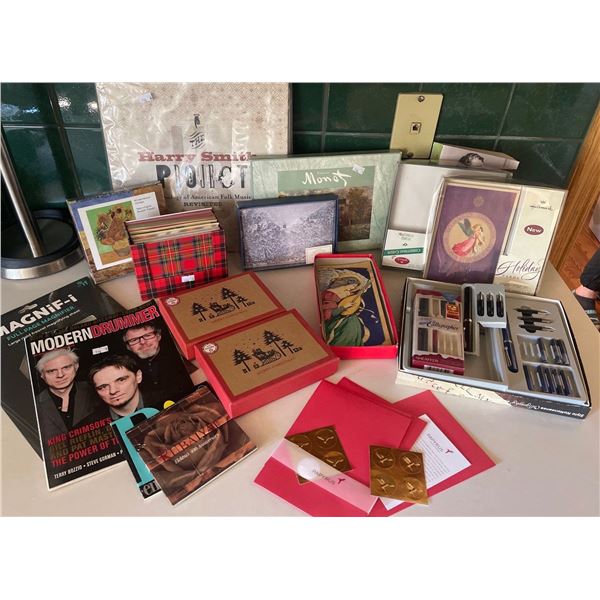 Assorted Cardstock Collection w/ Calligraphy Pen Set & More