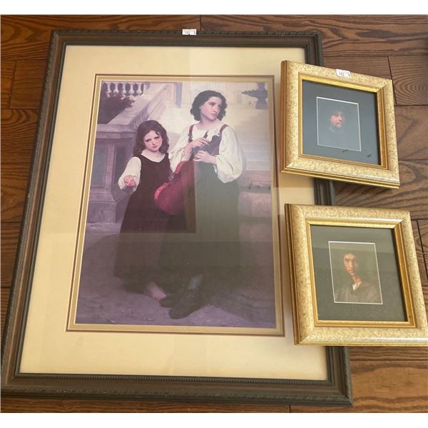 Vintage Art Prints 17x21 3 Count