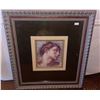 Image 1 : Vintage Art Print in Hand Carved Frame 18x18