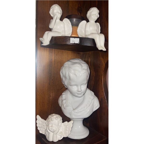Assorted Dresser Decor Cherubs Fragrant Candle & More
