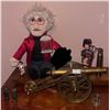 Image 1 : Andy Warhol Stuffie w/ Brass Decorative Cannon & More