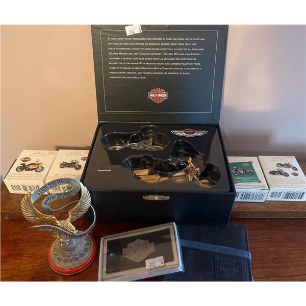 Harley Davidson & Hallmark Motorcycle Fanatic Collectables Wallet Mini Hog & More