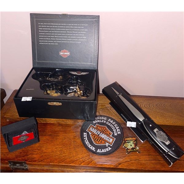 Harley D w/ Hallmark Signature Collectables Letter Opener Money Clip & More