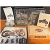 Image 1 : Harley Davidson Limited Edition Collectables Storage Box w/ Lid Wallet Key Chain & More