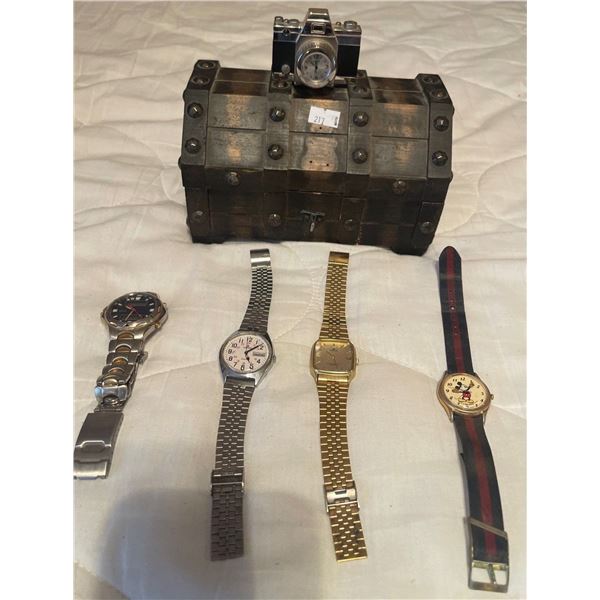 Treasure Chest Jewlery Box w/ Wrist Watches for Any Occasion