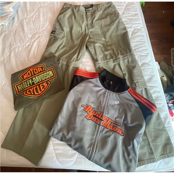Harley Davidson Convertible Pants w/ Bomber Jacket & More Mens XL