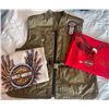 Image 1 : XL Harley Davidson Khaki Vest w/ Summer Tees