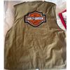 Image 4 : XL Harley Davidson Khaki Vest w/ Summer Tees
