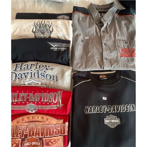 Harley Davidson Graphic Ts & Collared Shirts Men's XL