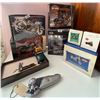 Image 1 : New Harley Davidson Collectables Folding Knife Franklin Mint Mini Bikes & HD Yahtzee