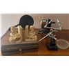 Image 1 : Jewlery Repair Tools w/ Magnification Manual Pencil Sharper Book Ends Trinket Box & More
