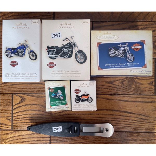 Hallmark Harley Davidson Keepsakes & Gerber Folding Knife
