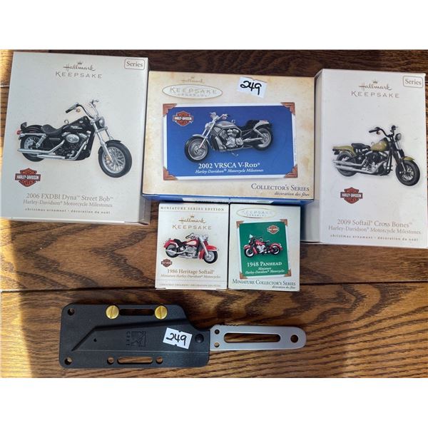 CRKT Knife w/ Self Sharpening Sheath & Hallmark Harley Davidson Keepsakes