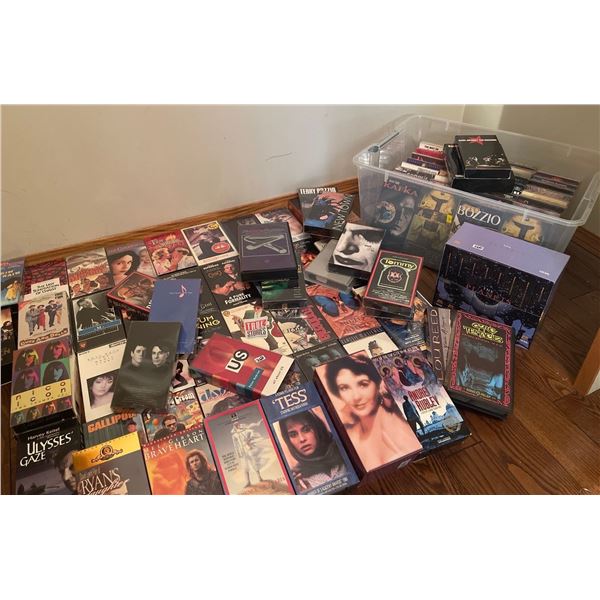 Massive VHS Hoard Assorted Genres