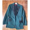 Image 1 : Special Occasion Attire Vintage Turquoise Black & Gold Custom Suit Approx. size 40