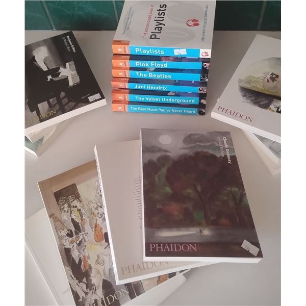 Assorted Phaidon Books Highlighting Jimmy Hendrix, The Beatles, Velvet Underground & More