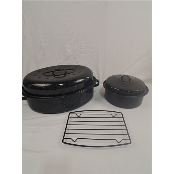 Graniteware Roasting Pans with Rack