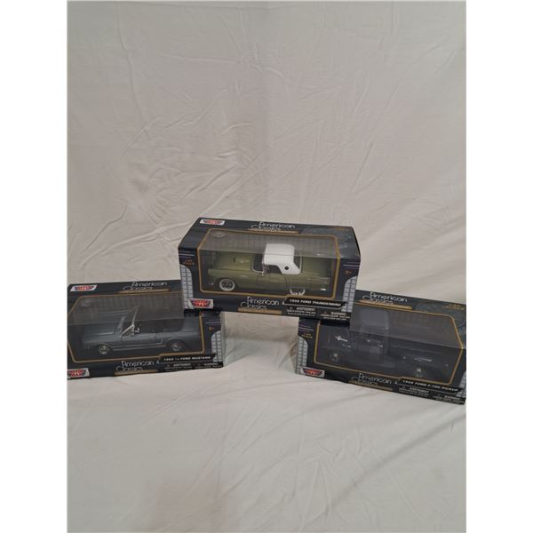 3 American Classic Die Cast Cars