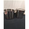 Image 1 : 2 Large Metal Cooking Pots