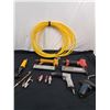 Image 1 : Assorted Pneumatic Tools With Hose & Attachments