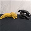 Image 1 : Panther & Lion Figurines