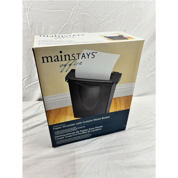 Mainstays 6 Sheet Paper Shredder