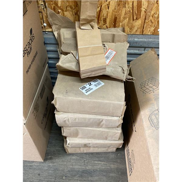 Epicerie Grocery #2 Small Paper Bags 11 Packages X 500 per Pack