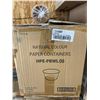 Image 2 : Natural Color Kraft Paper Containers HPE-PBWL08 8oz 20 x 50 count