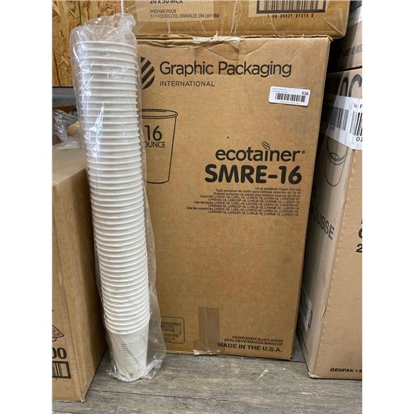 Graphic Packaging Ecotainer SMRE-16 Paper Hot Cup 16oz 1000pcs