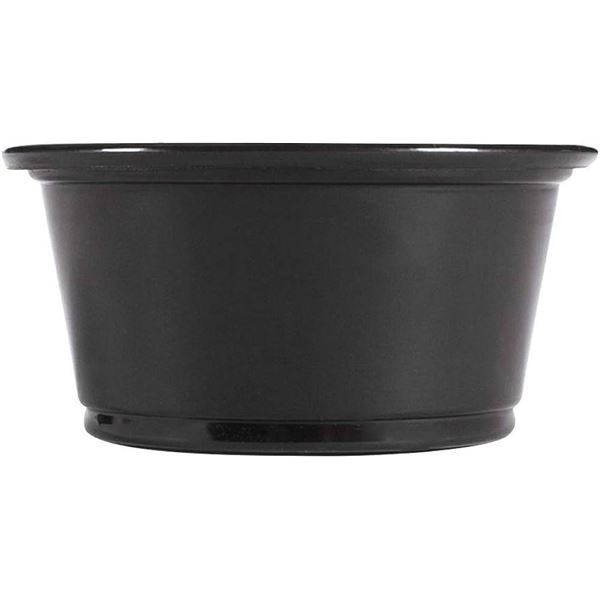 Galaxy Portion Cups Plastic 2oz PP Black 2500pcs (25 Sleeves of 100) PC200GXBK