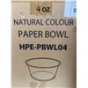 Image 3 : Natural Color Paper Bowl 4oz HPE-PBWL04 20 x 50 pcs