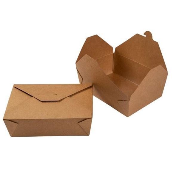 Hy-Pax Eco Food Container Natural Color Size #3 HPE-BPRN-3 4 x 50 Count