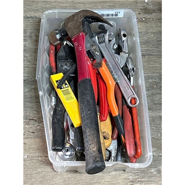 Lot of assorted tools, hammers, pliers, etc as shown