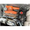 Image 2 : Lot of 3 assorted belt and vibration sanders includes stackable bin