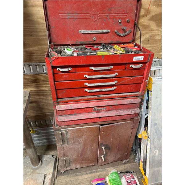 Red Rolling Tool Box Snap On includes all tools as pictured