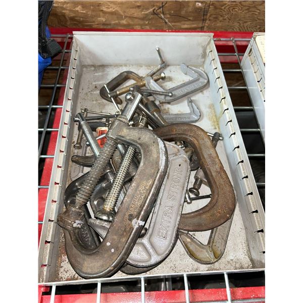 Tray of assorted C Clamps approx 10