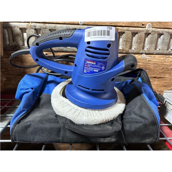 Simoniz 8 Inch Polisher with carry bag