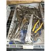 Image 1 : Tray of assorted vice grips, pliers, tools as shown