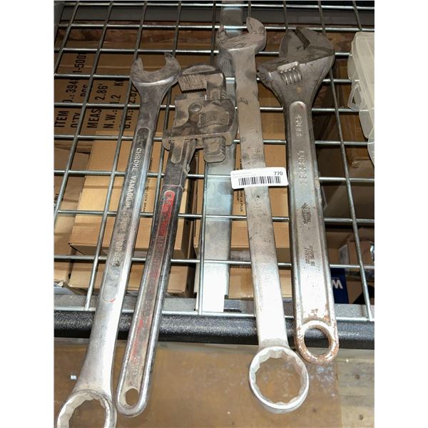 Lot of 4 large wrenches