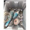 Image 1 : Lot of 2 Makita Angle Grinders and assorted discs/wheels