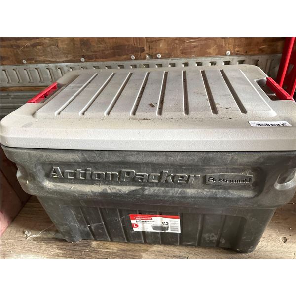 Rubbermaid actionpack tote with lid