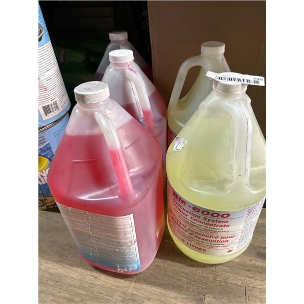 Lot of 5 x 3.79L Jugs Sanitizing Cleaner