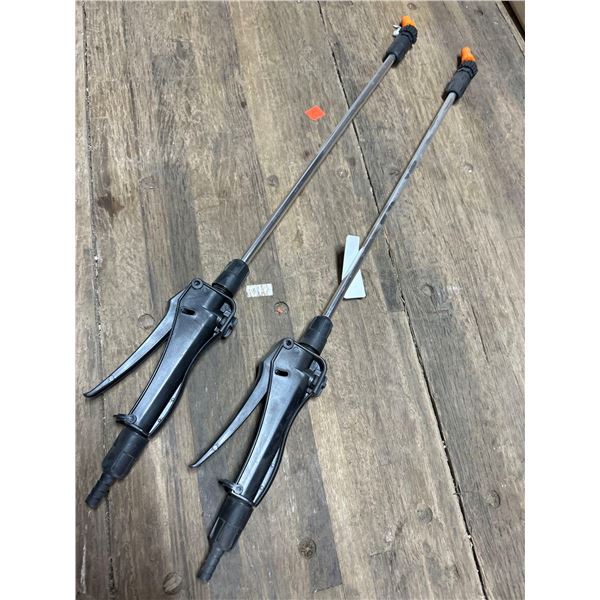 Lot of 2 extended handle spray pressure nozzles