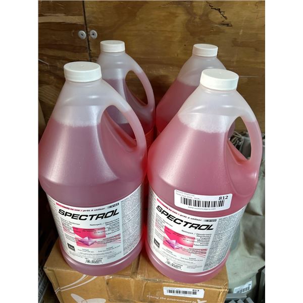 Spectrol Disinfectant Cleaners Lot of 4 x 3.8L