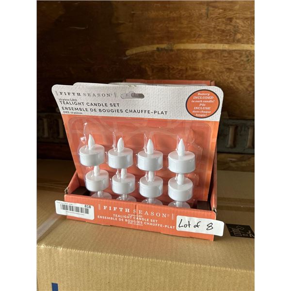 Case lot of electric candles 8 x 12