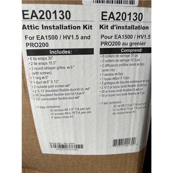 Attic Insulation Kit NEw in Box includes all listed